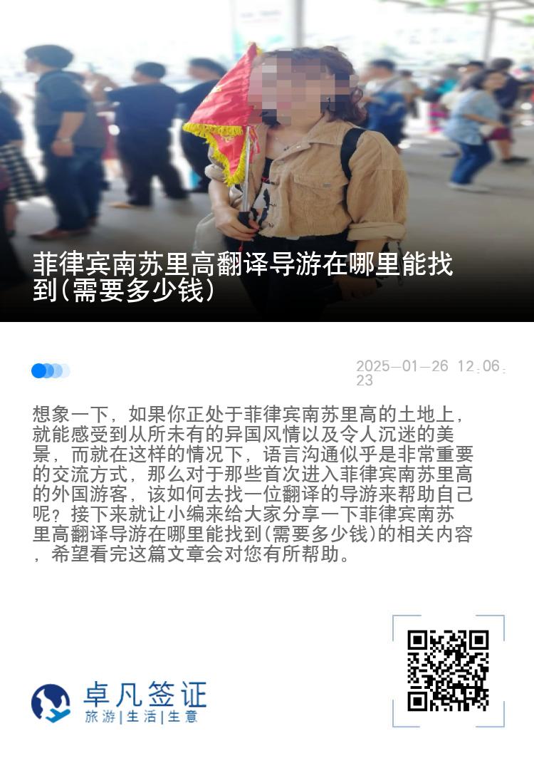 菲律宾南苏里高翻译导游在哪里能找到(需要多少钱)